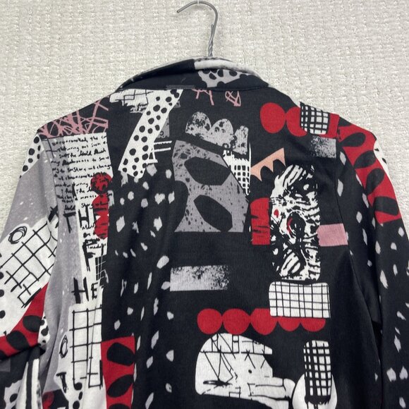 VTG Michael Tyler Top Blouse Tunic Womens Black Artsy Long Sleeve Size S - Picture 13 of 13